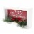 Holiday Home Merry Christmas Sign Enamel Red Holiday Décor Perspective: right