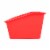 Office Works Plastic Book Bin - Red Perspective: right