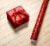 Holiday Home 30 Inch Solid True Red Gift Wrap Roll Perspective: right