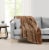 HD Designs Melange Throw - Brown Perspective: right
