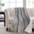 HD Designs Solid Gray Oversized Microplush Throw Blanket Perspective: right