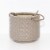 Global Outdoors Ceramic Hanging Basket Planter - Grey Perspective: right