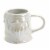 Holiday Home Two-Piece White Iridescent Santa Mug Set Perspective: right