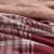 HD Designs Plaid Faux Fur Reversible Throw Blanket - Clay Perspective: right
