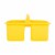 OfficeWorks Three Compartment Caddy - Yellow Perspective: right