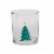 Holiday Home Christmas Tree and Red Tint Drinking Cup - Set of 2 Perspective: right