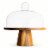 SDS for HD Designs Wood Cake Stand with Glass Cloche Perspective: right