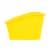 OfficeWorks Plastic Book Bin - Yellow Perspective: right