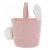 Holiday Home® Easter Corduroy Bunny Basket - Pink Perspective: right