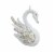 Holiday Home White Swan Christmas Ornament Holiday Décor Perspective: right