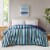 Everyday Living Full / Queen Reversable Down Alternative Comforter - Multi Stripe Perspective: right