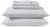 Everyday Living® Geo Lines Reversible Queen 7 Piece Sheet - White/Grey Perspective: right