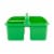 Office Works 3 Compartment Caddy - Green Perspective: right