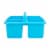Office Works 3 Compartment Caddy - Light Blue Perspective: right