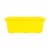 Office Works Plastic Storage Bin - Yellow Perspective: right