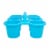 Office Works 6 Cup Caddy - Light Blue Perspective: right