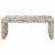 SAFAVIEH Adkin Rattan Coffee Table White Perspective: right