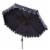 SAFAVIEH Outdoor Collection Venice Single Scallop 9-Foot Tilt Umbrella Navy/White Perspective: right