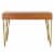 SAFAVIEH Pine 2-Drawer Desk Natural Perspective: right