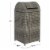 SAFAVIEH Outdoor Collection Serapis Trash Bin Grey Perspective: right