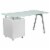 Flash Furniture 59 Glass Glass Computer Desks Frosted Top/White Finish (NANWK021) Perspective: right