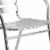 Flash Furniture 27.5 Square Aluminum Indoor/Outdoor Table w/4 Slat-Back Chairs Perspective: right