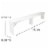 Flash Furniture Pine Wood 3-Seat Farm Table Folding Bench Antique Rustic White (XAB96X12LWH) Perspective: right