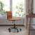 Flash Furniture Low Back Armless Ribbed Swivel Task Chair Brown DS512BBRBK Perspective: right