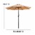 Flash Furniture TAN 9 FT ROUND PATIO UMBRELLA GM402003TAN Perspective: right