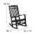 Flash Furniture BLACK WOOD ROCKING CHAIR JJC14703BK Perspective: right