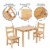 Flash Furniture KIDS NATURAL TABLE & CHAIR SET TWWTCS1001NAT Perspective: right
