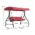 Flash Furniture Outdoor Steel Patio Swing Maroon (TLH007MRN) Perspective: right