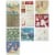 Wrapables Decorative Gold Foil Washi Tape and Sticker Set (10 Rolls & 10 Sheets), Burgundy Perspective: right
