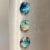 Wrapables Crystal Glass Magnets for Fridge, Whiteboards, Cabinets, (Set of 12), Marble Perspective: right