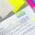 Wrapables Multi-Color Waterproof Transparent Sticky Notes for Home, School, Office (Set of 5) Perspective: right