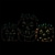 ProductWorks Pro Line LED Jack-O-Lanterns Halloween Yard Decoration Pumpkins Perspective: right