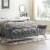 Response Upholstered Fabric Bench-EEI-1790 gray Perspective: right