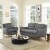 Beguile Living Room Set Upholstered Fabric Set of 2 - Gray Perspective: right
