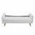 Revive Upholstered Fabric Sofa - White Perspective: right