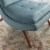 Ramp Upholstered Performance Velvet Lounge Chair and Ottoman Set Perspective: right