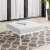 Harmony Sunbrella Outdoor Patio Aluminum Ottoman Gray Perspective: right