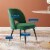 Rouse Performance Velvet Dining Side Chair Emerald Perspective: right