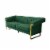 Simplie Fun Contemporary Plush Velvet Sofa with Vertical Stripes and Gold Accents Perspective: right