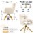 Accent Chairs in faux fur for Home or Office Use Perspective: right