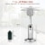 Hivvago 11 000BTU Portable Tabletop Patio Stainless Steel Standing Propane Heater Perspective: right