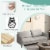 Hivvago Modern 76 Inch Loveseat Sofa Couch for Apartment Dorm with Metal Legs-Gray Perspective: right
