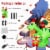 Hivvago 8 Feet Lighted Christmas Inflatable Santa Claus Dinosaur Decoration with Gift Boxes Perspective: right