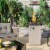 Hivvago 41 000 BTU Propane Patio Heater with Metal Hood-Gray Perspective: right