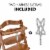 hauck Alpha+ Grow Along Adjustable Wooden Highchair, Beechwood, Walnut Finish Perspective: right