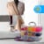 Bins & Things Stackable Storage Container with 30 Adjustable Compartments, Clear, X-Large Perspective: right